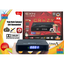 Exn Crazy X5 Hd Linux Uydu Alıcı - Çift Kumandalı En Hızlı Linux Uydu Alıcısı